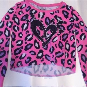 Justice Girls Animal Print Pullover Sweatshirt